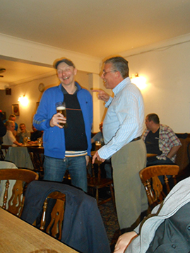 The Innkeeper is quizzed by Mariners fanatic John.