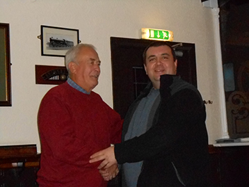 Mark Randall, born and bred Cleethorpes was welcomed by the President.