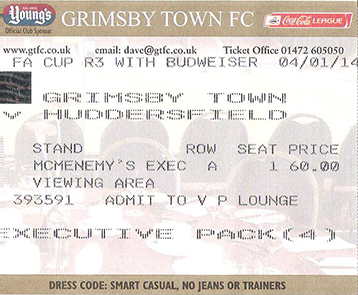 GTFC v Huddersfield Town Ticket