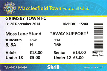 Macclesfield v GTFC Ticket