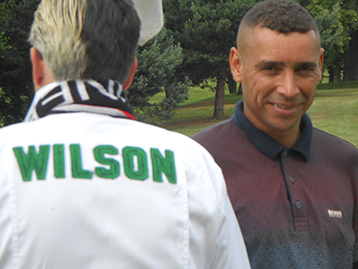 At the first tee the Wilson support team was in full flow.