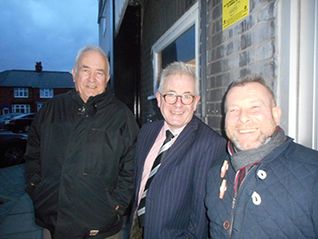 GTFC Director Philip Day was on hand at McMenemy's to welcome the President and new associate Thetford Kevin after the successful negotiations at Willys and the Notts.