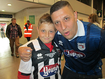 Product of Histon youth policy, Josh with dad Loz