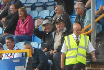 Inside the ground a bemused elderly lady, led by Sgt Dodds recognised the arrival of the Histon Mariners.