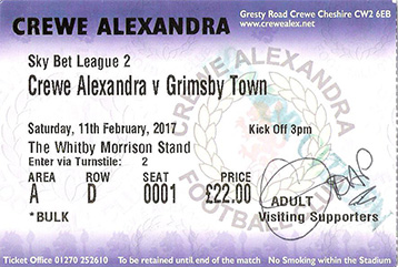Crew Alexander v GTFC Ticket