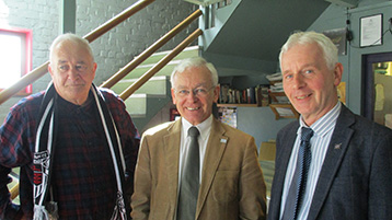 The President was welcomed by local MP Martin Vickers and David Hornby.