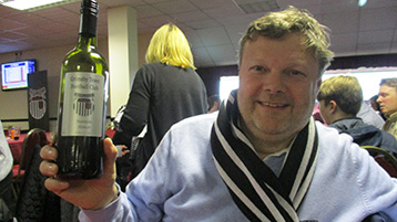 Purley Tony typified the mood by raising a 'glass' to the future.