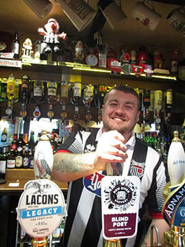 Roger Gott of the Notts will be amazed to see Will behind the bar at The Red Lion more than the Notts itself.