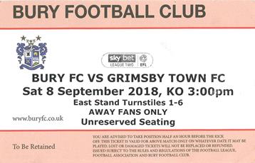 Bury v GTFC Ticket
