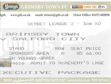 GTFC v Salford City Ticket