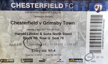 Chesterfield v GTFC Ticket