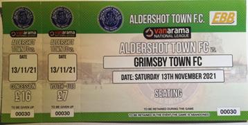 Aldershot Town v GTFC Ticket