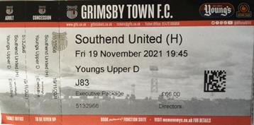 GTFC v Southend United Ticket