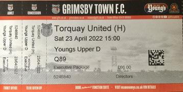 GTFC v Torquay United Ticket