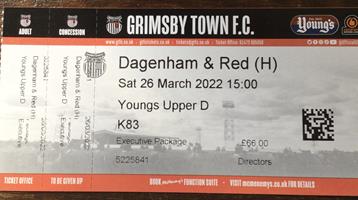 GTFC v Dagenham & Redbridge Ticket