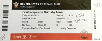 Southampton v GTFC Ticket